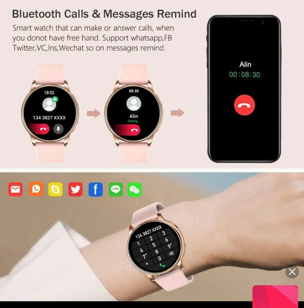 MEVADEN Y22 Ladies Bluetooth Smartwatch