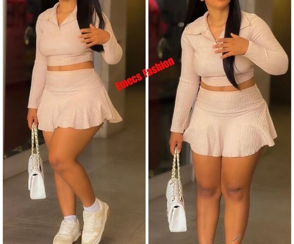 Ensemble élégant jupe et haut