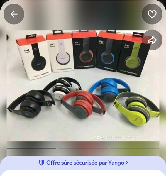 Casque Bluetooth P47 Sans Fil