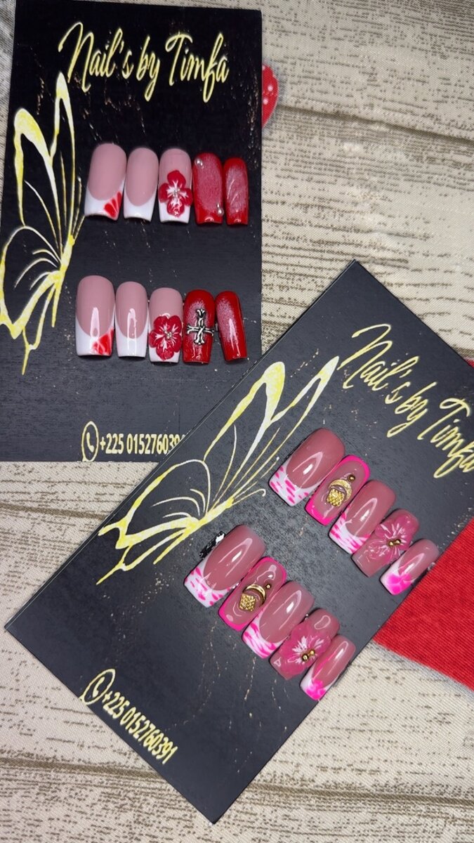 Ongles pressés élégants