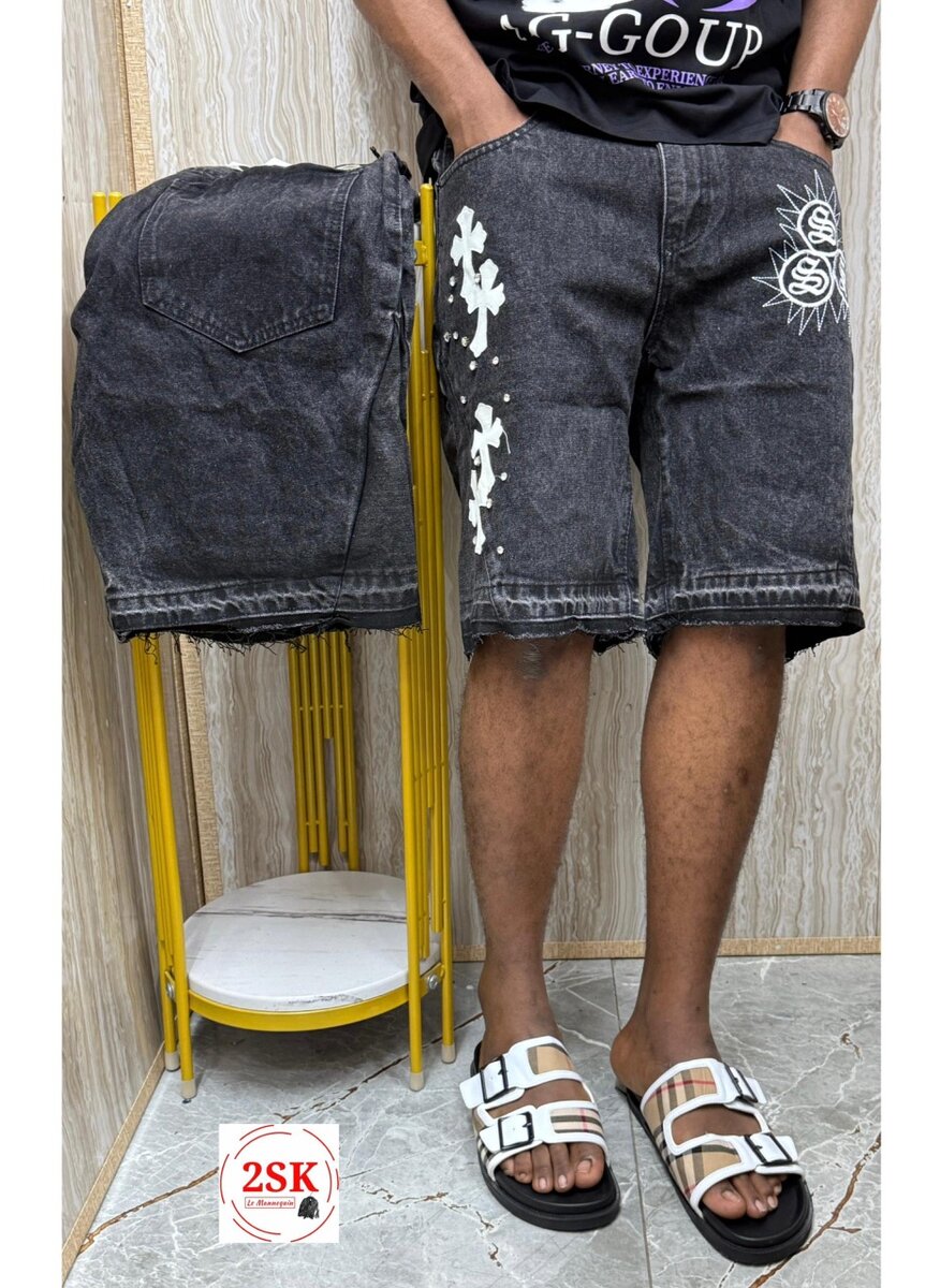 Shorts en jean décontractés pour hommes