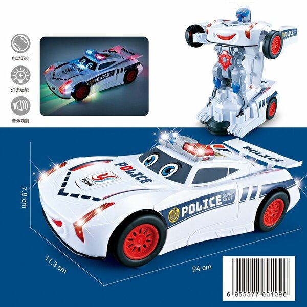 Voiture Robot Transformable Lumineuse