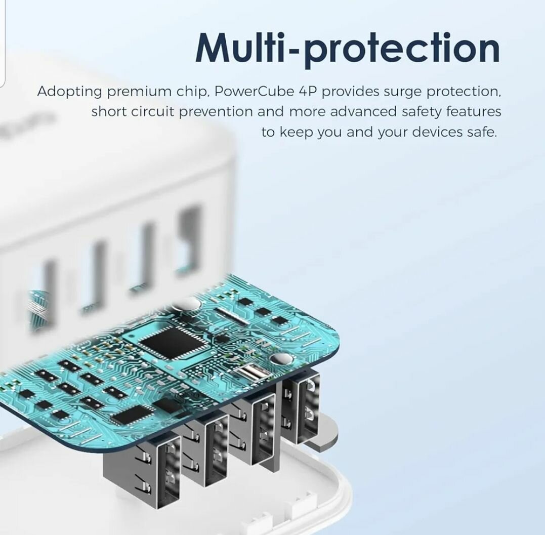 Oraimo Chargeur Rapide Original 4 Ports - PowerCube 4P 5.1A