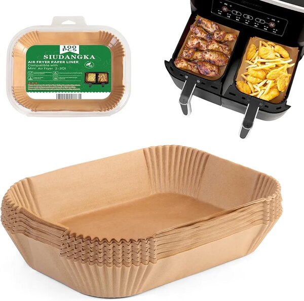 Air Fryer Liner / Parchment Paper for Dual Air Fryer