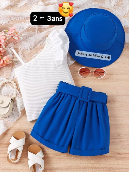 Ensemble d'été bleu fille