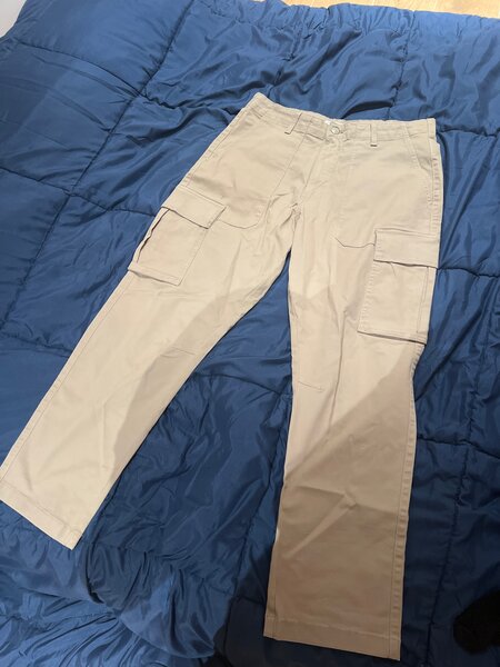 Beige Cargo Pants for Men