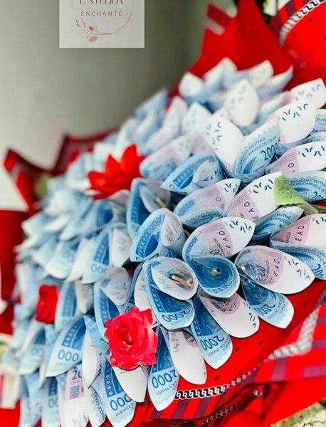 Bouquet original en billets