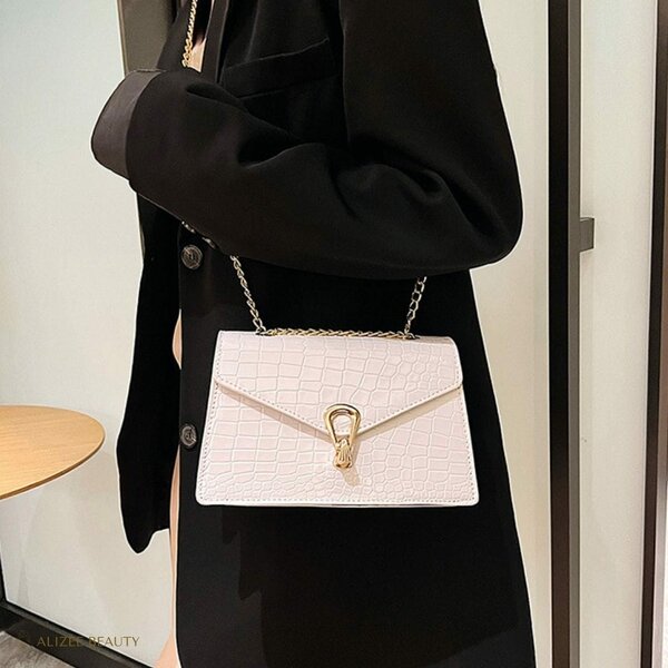 Sac à main élégant blanc