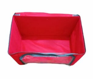 CUSTOMIZE with wooden flap,Large Storage Bags, Storage Bag Clothes Storage Box Bins Foldable Closet Organizers Storage Containers with Durable Thick Fabric for Blanket Comforter Clothing Bedding(24x15x15)inch