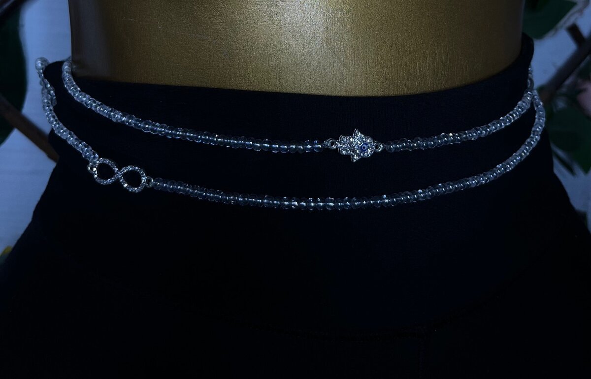 Ceinture femme perles élégantes