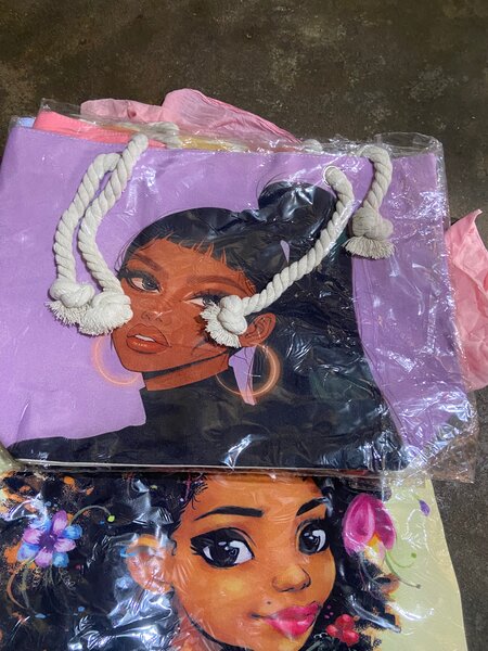 Sac à main avec illustration artistique