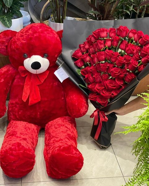 Géant rouge Teddy Bear