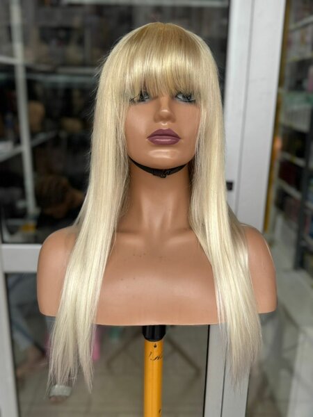 Perruque Blonde à Frange