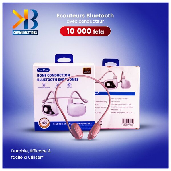 Écouteurs Bluetooth Conduction