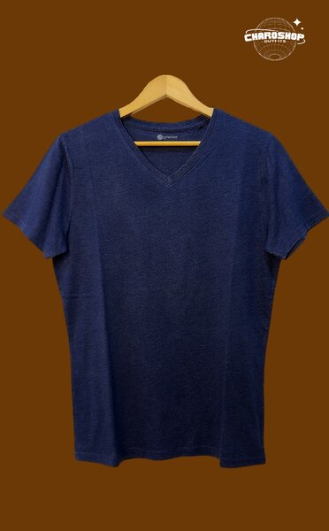 T-shirt bleu décontracté homme
