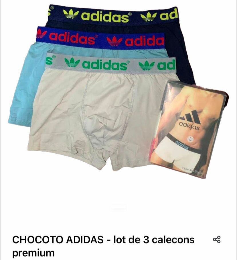 3pcs  boxers Adidas et Lacoste
