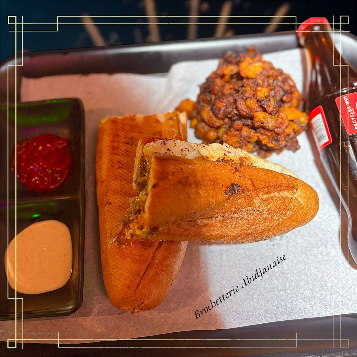 Sandwiches gourmands avec frit