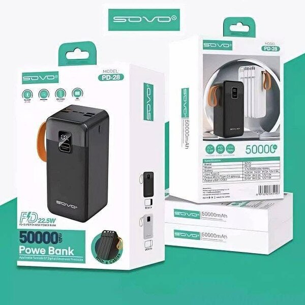 SOVO 50000mAh Power Bank