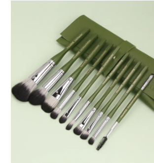 MAANGE Pro 10 Pcs Makeup Brush Set With Bag Powder Foundation Eyeshadow Lip Eyeliner Blush Blending Face Makeup Brushes tools