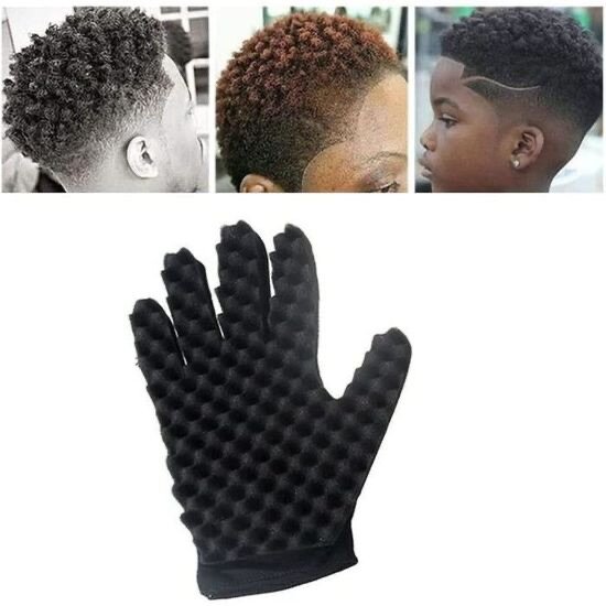 Brosse Éponge À Cheveux,Gants Pour Boucles Afro