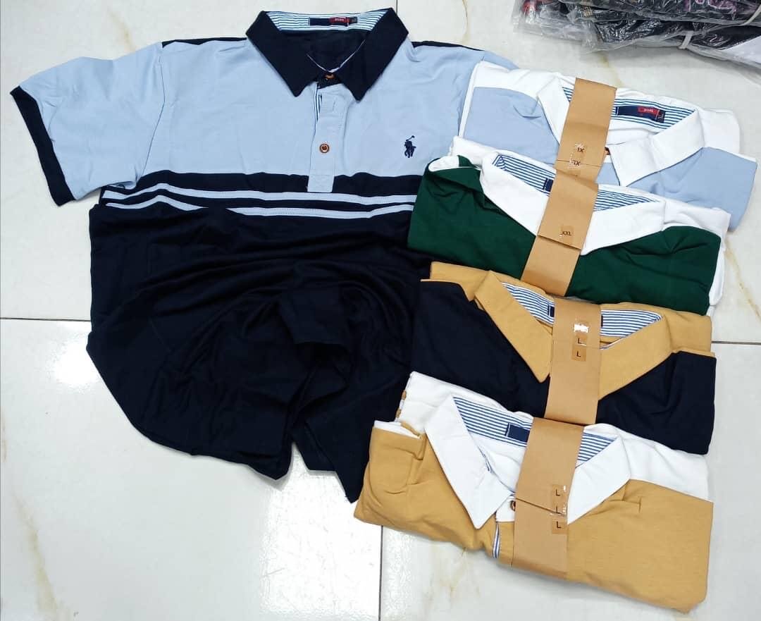 Lot de polos tendances pour hommes