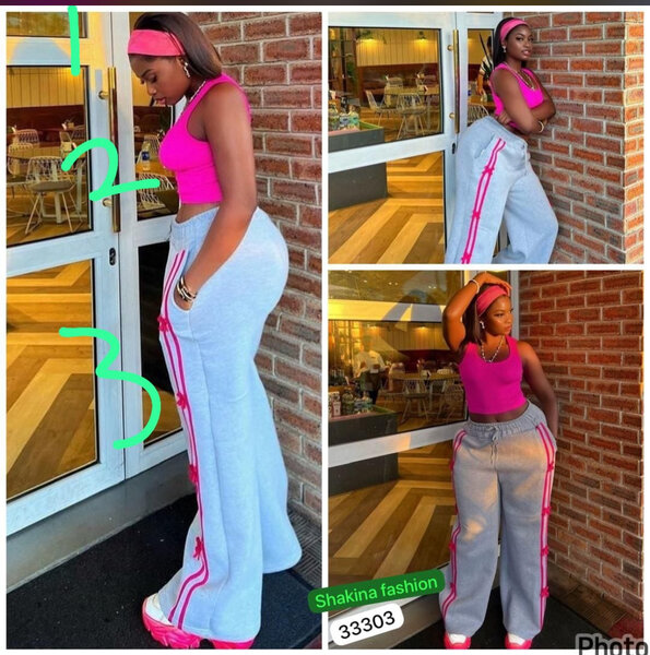 Pantalon de jogging gris femme