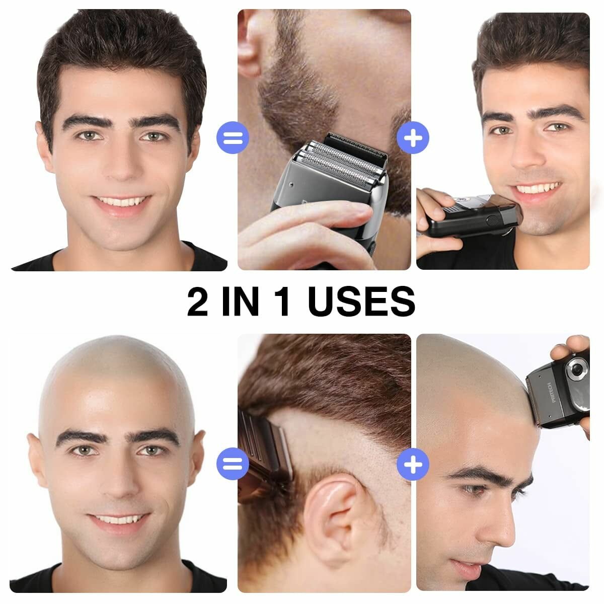 Rasoir électrique 2-en-1 ENCHEN