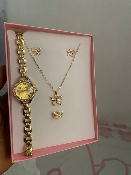 4 in 1 butterfly jewelry set