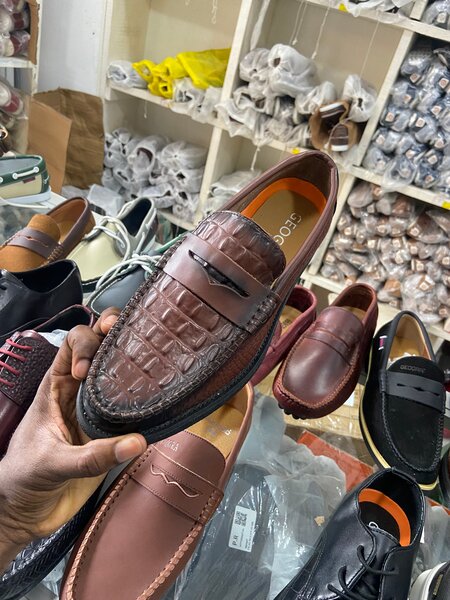 Mocassins en cuir marron chic