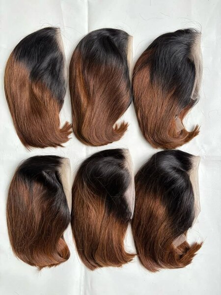 Perruque en Dentelle Teinte et Style Naturel