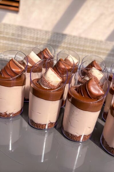 6 Mousses Chocolat en Verrine