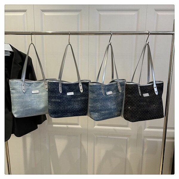 Sac fourre-tout en denim chic