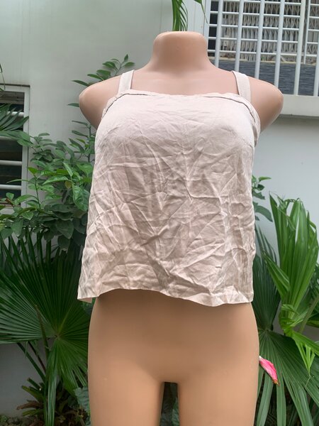 Débardeur Femme Écru Confortable