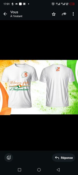 T-shirt célébration indépendance