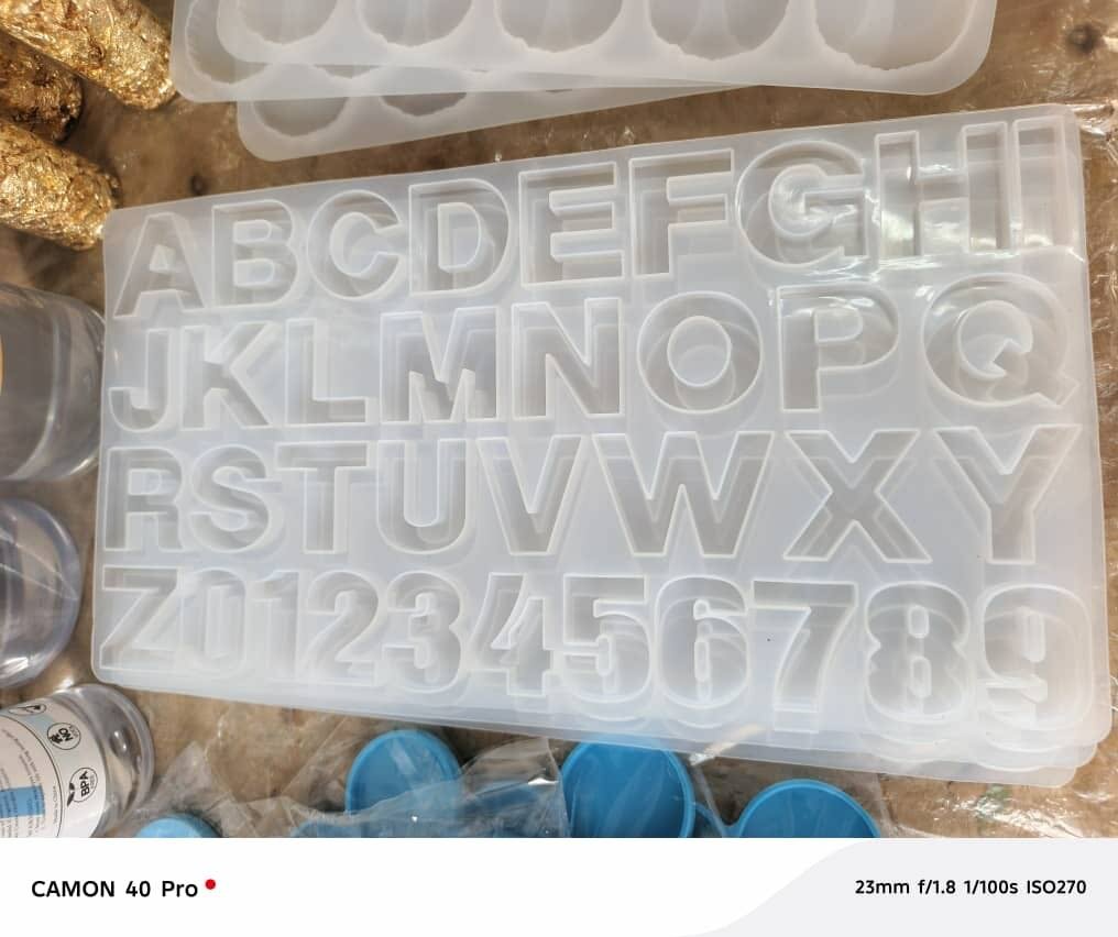 Moule Lettres et Chiffres en Silicone