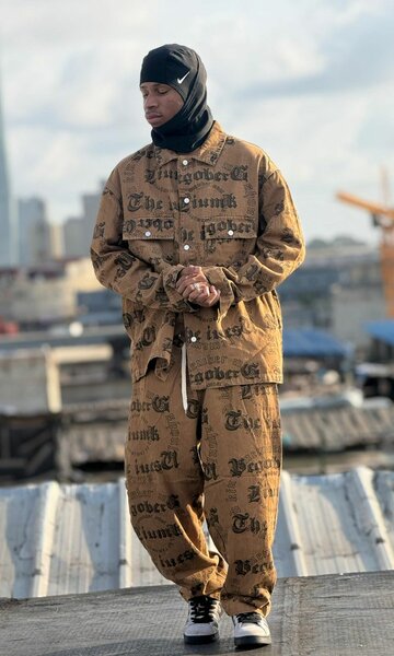 Costume denim imprimé