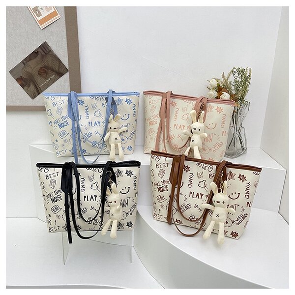 Sac fourre-tout avec peluche