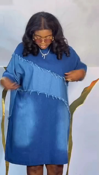 Robe en jean décontractée