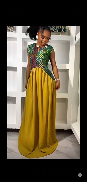 Robe longue imprimée chic