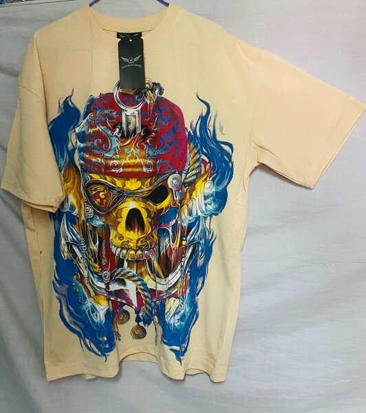 T-shirt homme crâne artistique