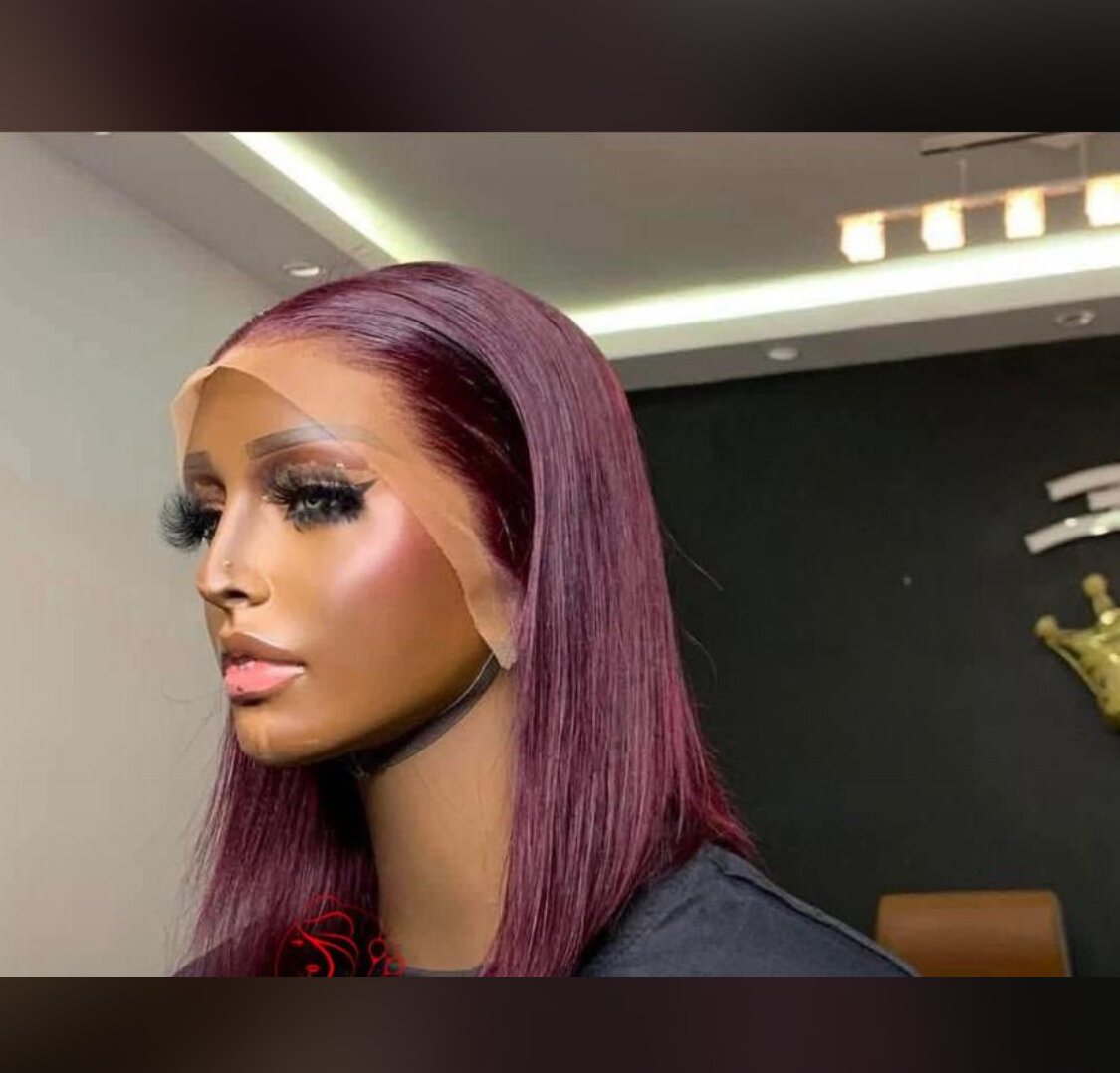 Perruque lace front droite élégante