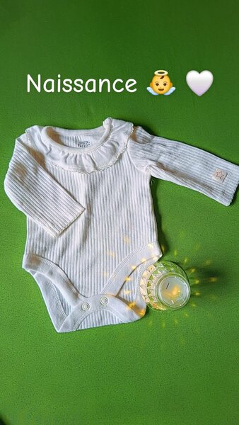 Body bébé naissance blanc