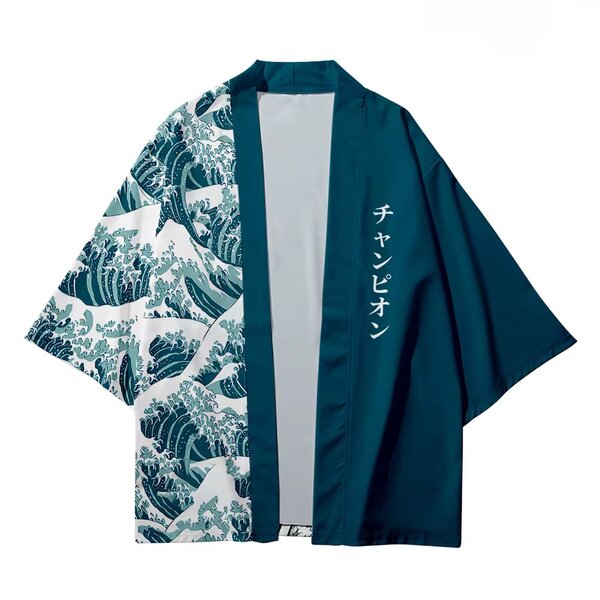Veste kimono avec motifs élégants