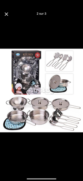 Set d'ustensiles de cuisine en métal