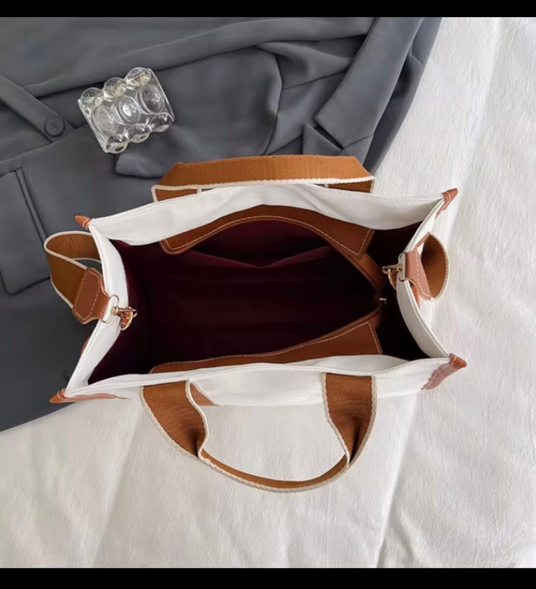 Sac à main élégant en toile