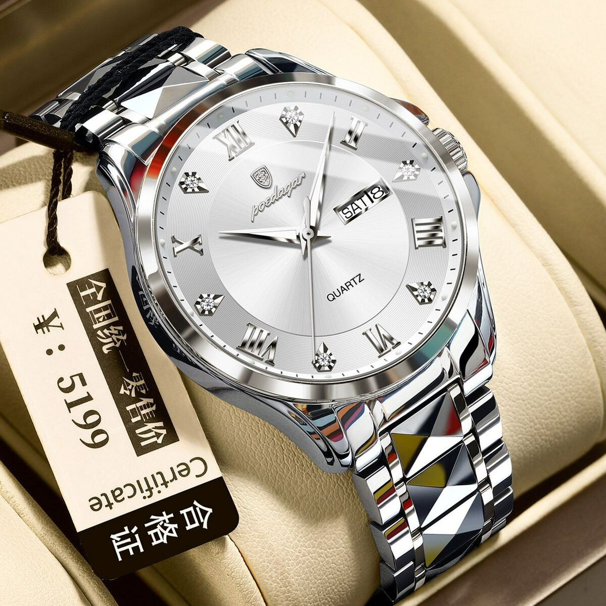 Montre Homme Luxe Quartz