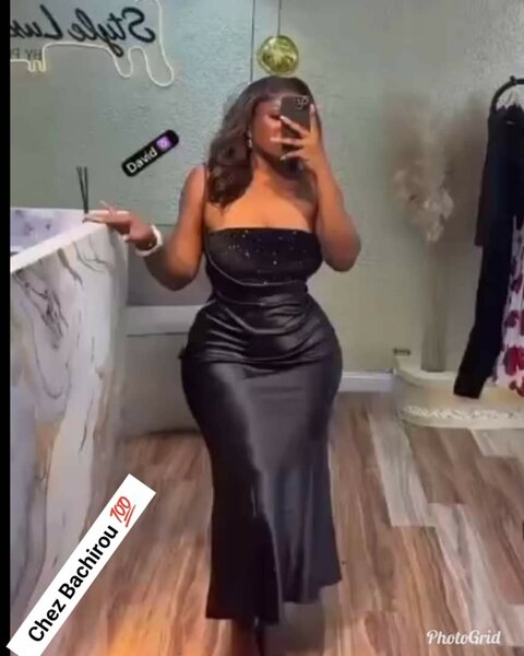 Robe de soirée noire élégante