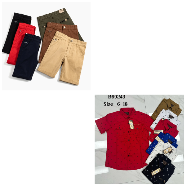 Ensemble chemise et short enfant