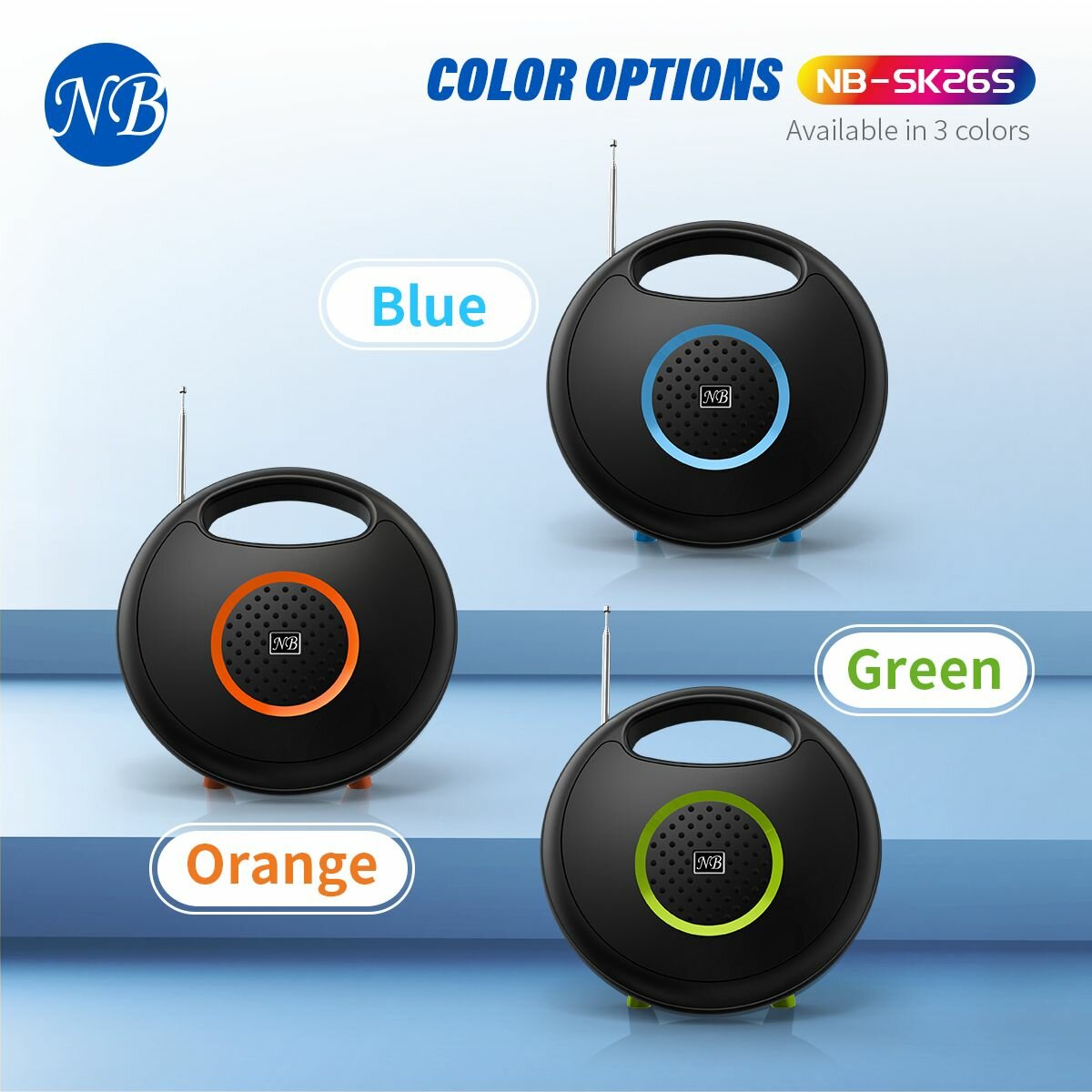 NB SK265 Enceinte Bluetooth Solaire