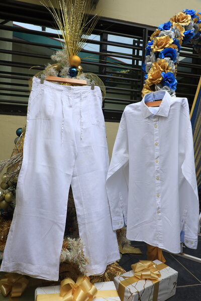 Elegant White Shirt and Pant Set